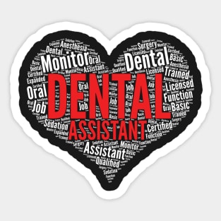 Dental Assistant RDH Dentist Graduation Loyal Hygienist Week graphic Sticker